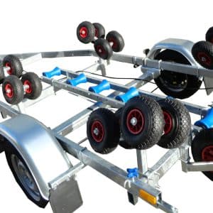 iTrailers Boottrailer geremde versie in kielboot uitvoering